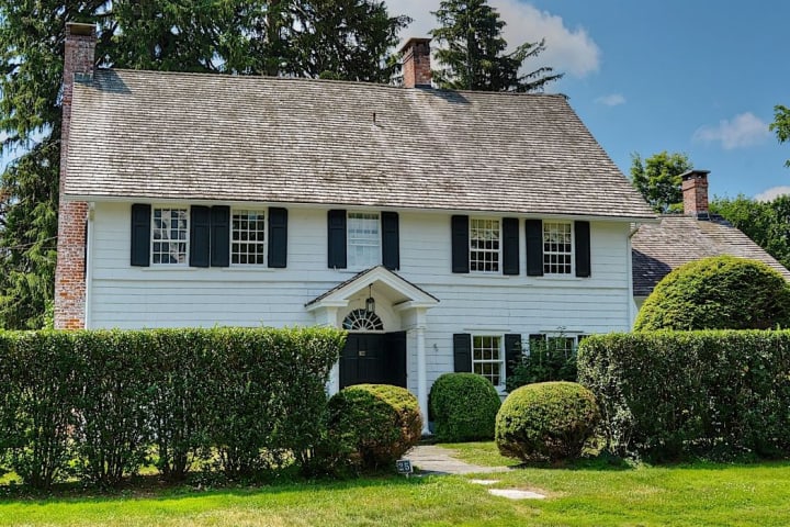 The home at 25 Pound Ridge Road in Bedford, the Benjamin Isaacs House, recently came on the market. 