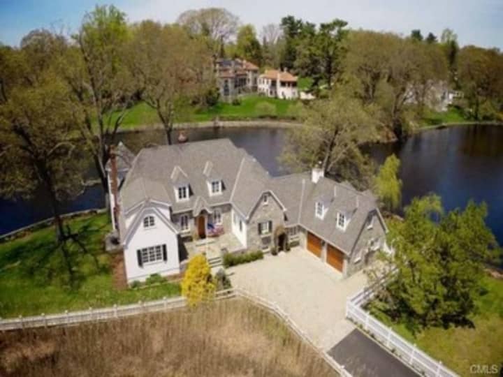 The house at 87 Goodwives River Road in Darien is open for viewing on Sunday.
