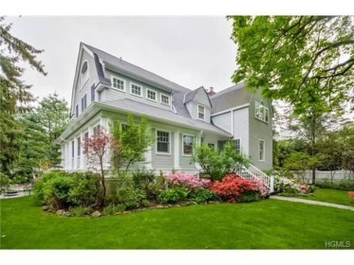This house at 55 Beach Ave. in Larchmont is open for viewing Sunday.