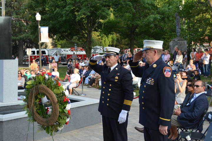 Mount Kisco&#x27;s 9/11 memorial ceremony was held on Thursday evening, Sept. 11, 2014.