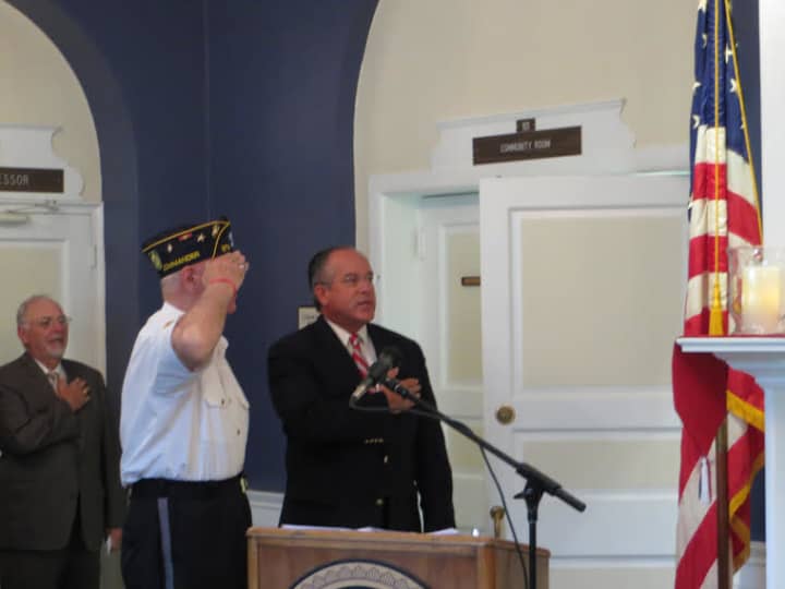Eastchester officials participated in a 9/11 Memorial service last week.