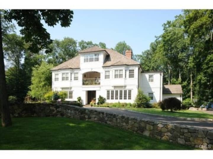 The house at 49 Charter Oak Lane in New Canaan is open for viewing on Sunday.