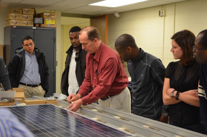 Richard Van Inwegen teaches students in the Bright Futures at Westchester Community College.