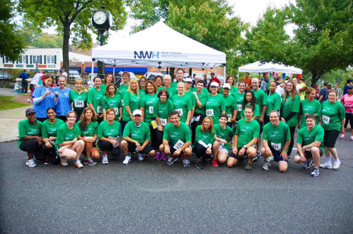 Northern Westchester Hospital staff showed up at the Mount Kisco 5K to give aid in case of emergency.