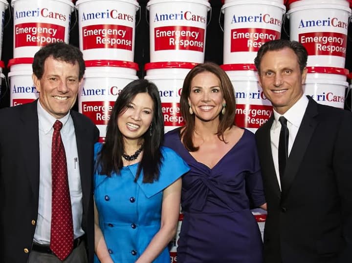 Nicholas Kristof and Sheryl WuDunn along with Erica Hill of &#x27;Today&#x27; and actor Tony Goldwyn are part of the start-studded benefit for Stamford-based AmeriCares.