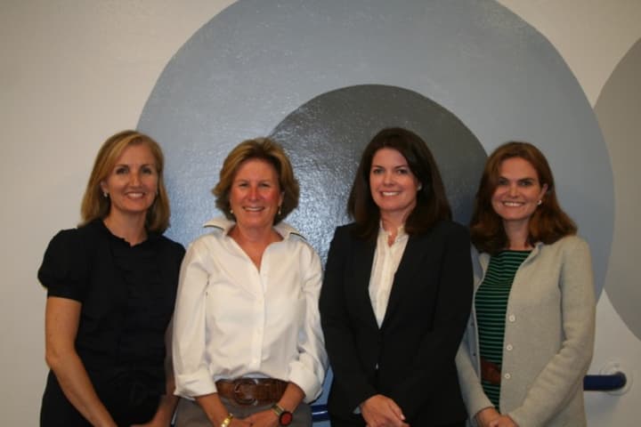 Left to right are new board members Romy Coquillette, Priscilla Newman, Kelly Dolan, with current board nenber Lisa Rao. New board member Ed Sulimirski was not present for the photo.
