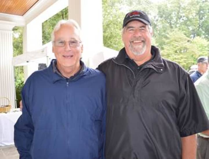 From left: Jim Steets, golf committee chairman, with Brian Skanes, executive director, Boys &amp; Girls Club of Northern Westchester, at the Clubs 20th annual golf tournament Sept. 16 at GlenArbor Golf Club.