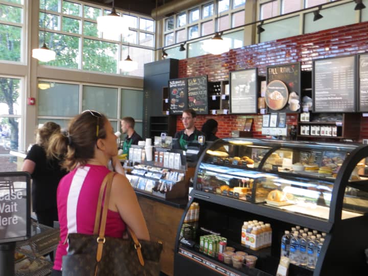 Coffee-thirsty customers lined up at the Renaissance Plaza Starbucks after an 18-day makeover this month.