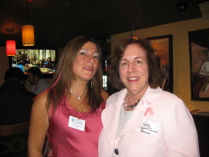 Jamie Imperati, left, of Professional Women of Putnam and Katherine Quinn, right, executive director of Support Connection. 