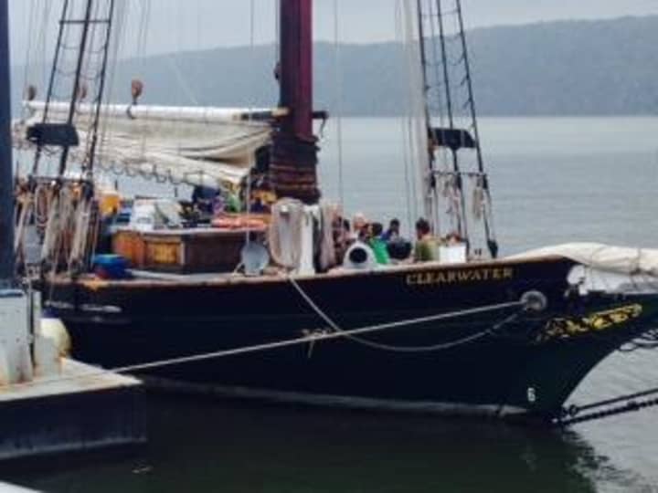 Main Street School fifth-graders set sail aboard The Clearwater along the Hudson River.