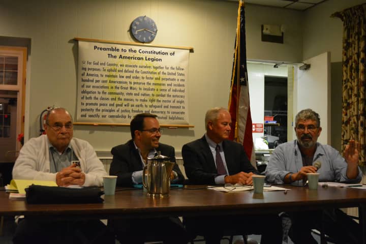 Panelists at a ward system forum in Armonk, which was backed by Concerned Citizens of North Castle.