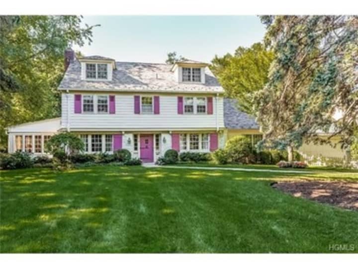 This house at 4 Burgess Road in Scarsdale is open for viewing on Sunday.