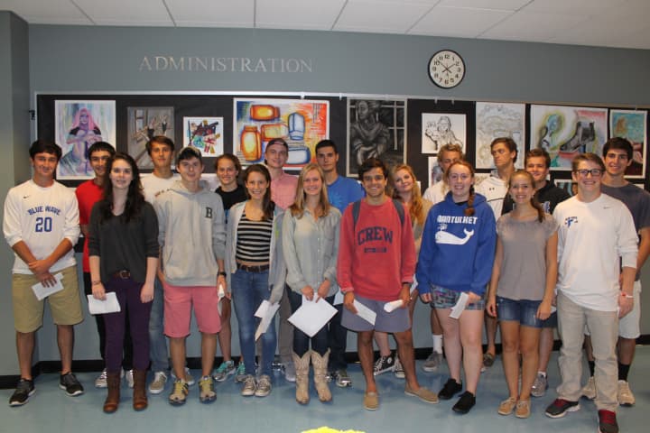 Some of Darien High School&#x27;s  Commended Students in the 2015 National Merit Scholarship Program.