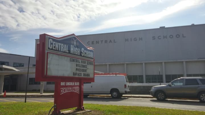Central High School in Bridgeport was on a brief lockdown following an online threat.
