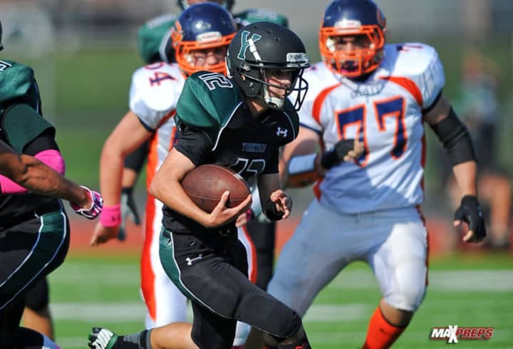 Ryan Baker is the quarterback of the undefeated Yorktown High School football team.