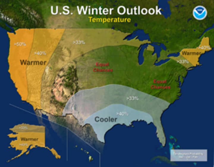 The National Oceanic and Atmospheric Administration is calling for a warmer winter than last year. 