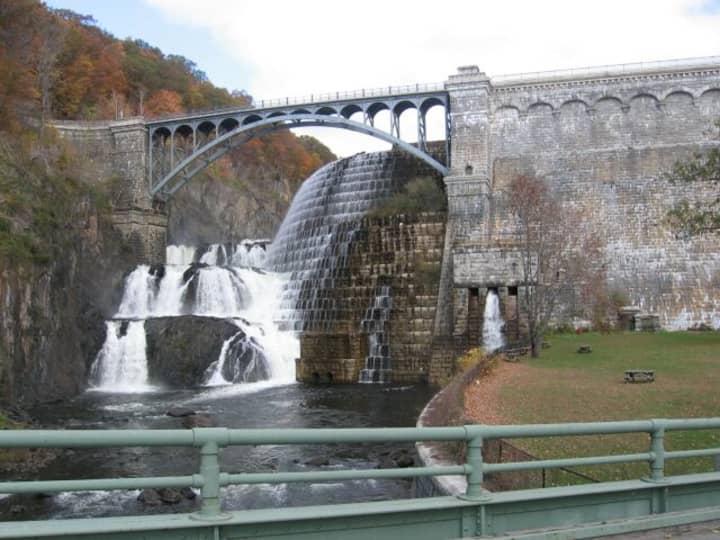 The Croton Dam in Croton-on-Hudson is part of New York City&#x27;s water supply system. About 22 miles north of Manhattan, it impounds 19 billion gallons of water, a small fraction of the 580 billion gallons in the system itself.