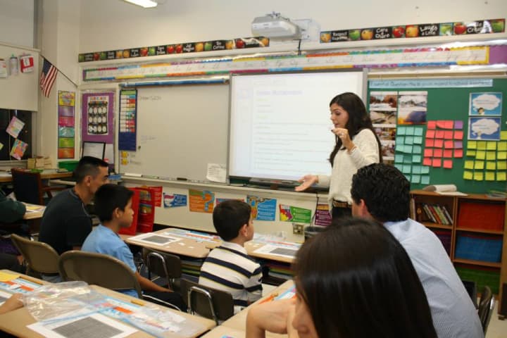 Eastchester teachers explained the school&#x27;s math curriculum and demonstrated ways to bring the classroom home.