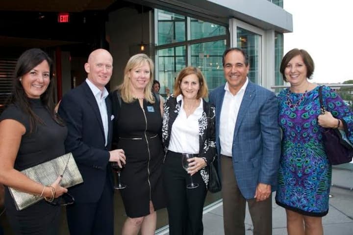 Bronxville agents from Julia B. Fee Sotheby&#x27;s International Realty get ready for the mixer.