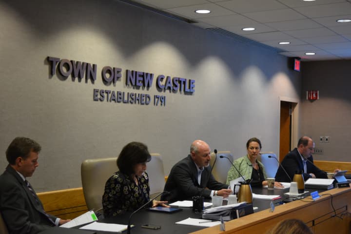 The New Castle Town Board at its Oct. 14 meeting.