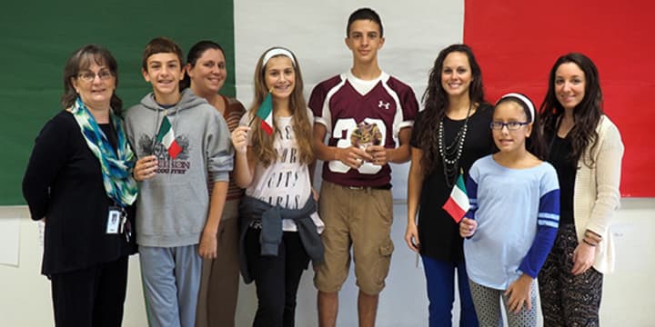 Harrison students from Louis M. Klein Middle School and Harrison High School were honored for their excellence in Italian.