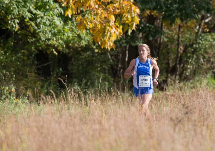 Darien senior Anne Johnston will be one of the pre-race favorites in the Class L cross country championships Saturday at Wickham Park in Manchester. She finished third in the race last year.