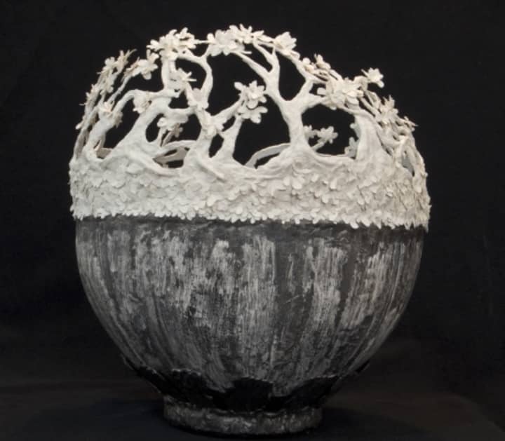 The Treebowl, a sculpture by Justin Daniel Perlman, will be on display in the Danbury gallery. 