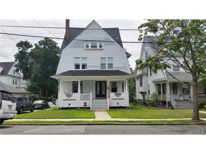 This house at 26 Belmont Terrace in Yonkers is open for viewing on Sunday.