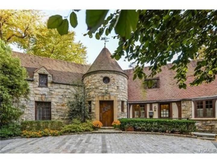 This house at 38 Lockwood Road in Scarsdale is open for viewing on Sunday.