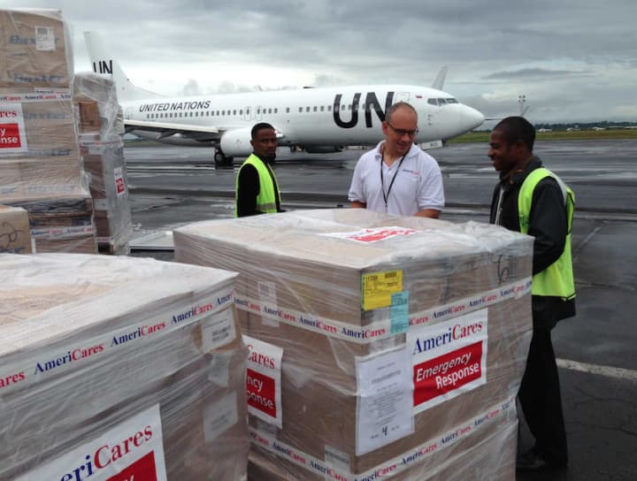 An AmeriCares shipment is headed to help fight the Ebola outbreak in Guinea. 