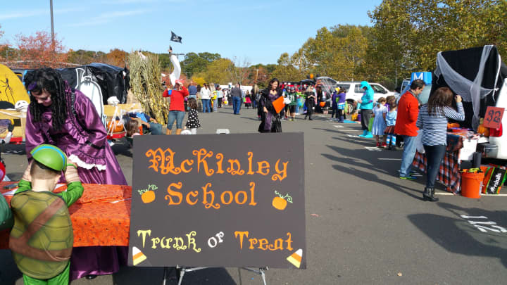 McKinely School&#x27;s PTA transformed a section of Fairfield Warde High School&#x27;s parking lot on Saturday for their annual Trunk or Treat event.