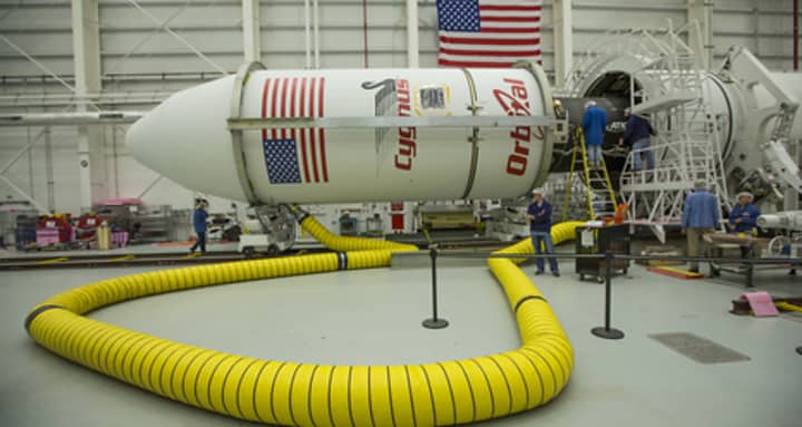 NASA&#x27;s Orbital Sciences Antares rocket and Cygnus spacecraft will launch Mondaym Oct. 28. 