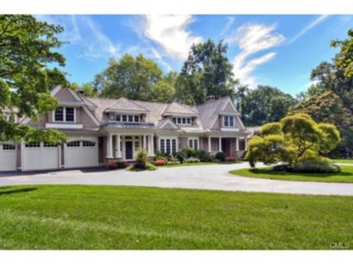 The house at 72 Ridge Acres Road in Darien is open for viewing on Sunday.