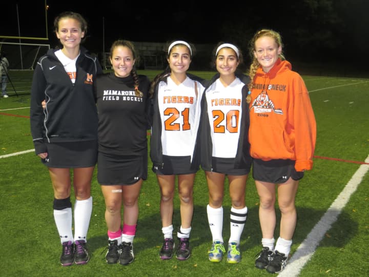 Five senior captains lead the defending Class A Tigers, from left, Sophie Despins, Kimi Chiapparelli, Ellie Seid, Karen Seid and Heather Gardiner.