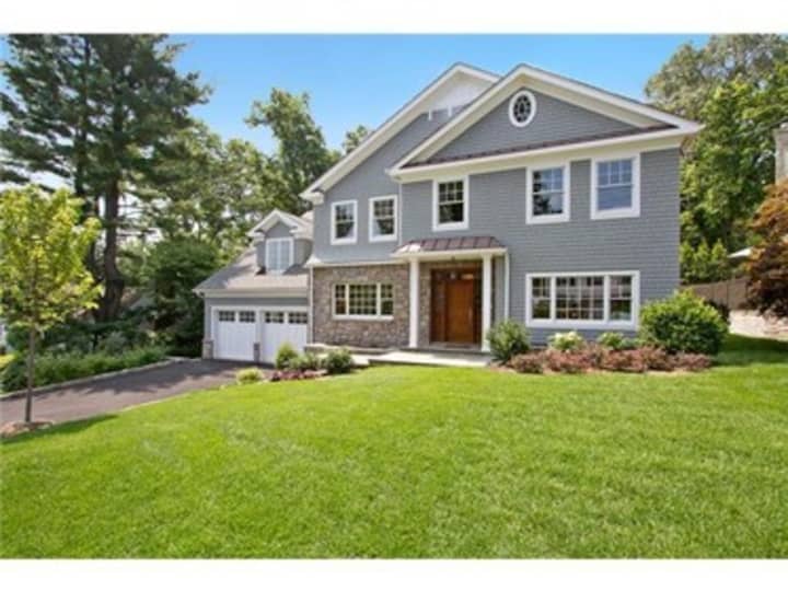 This house at 4 Dell Road in Scarsdale is open for viewing on Sunday.