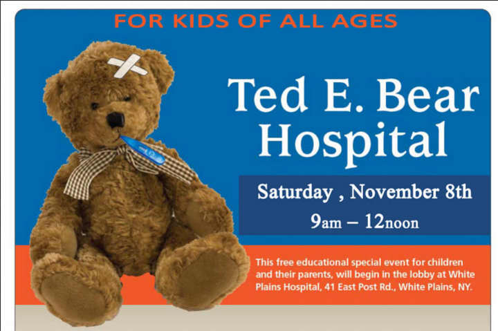 Children will have the opportunity to learn how to care for cuts and bruises on their teddy bears at White Plains Hospital&#x27;s Ted E. Bear clinic. 