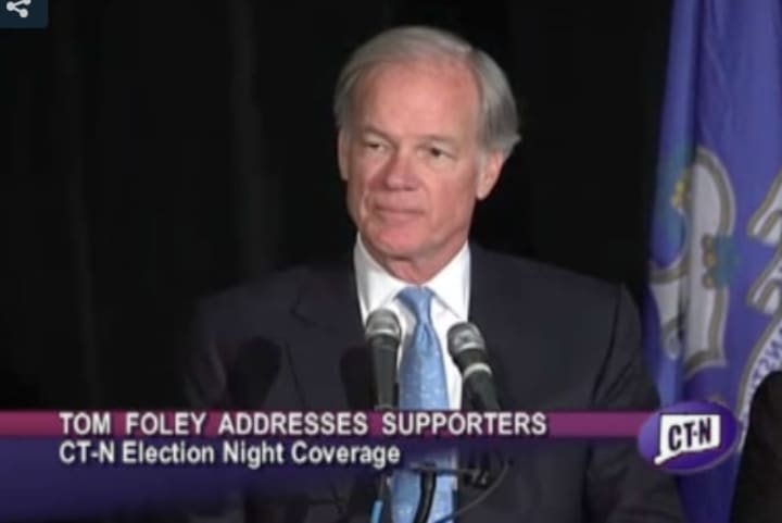 Republican gubernatorial candidate Tom Foley conceded to Gov. Dannel P. Malloy on Wednesday afternoon. He gave a not-quite concession speech early Wednesday. 