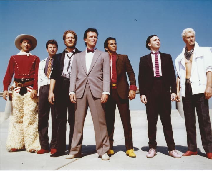 The cast of 1984&#x27;s &quot;The Adventures Of Buckaroo Banzai.&quot; Billy Vera (second from right) will attend and introduce a screening at the Yonkers Alamo Drafthouse Nov. 13. 