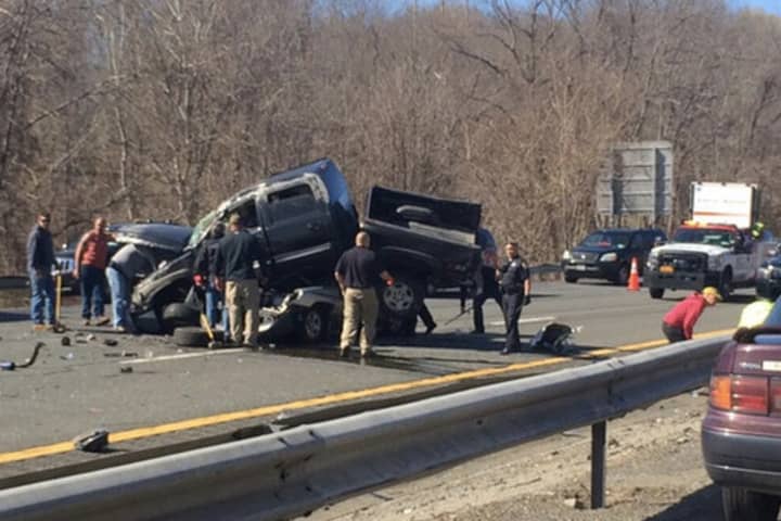 An April traffic accident on Interstate 684 in Katonah drew swift response from emergency responders.