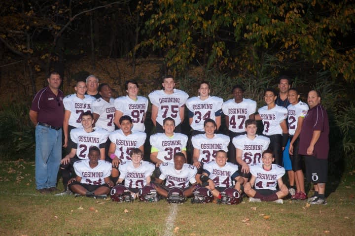 Ossining Little League Football 7th and 8th grade team. 