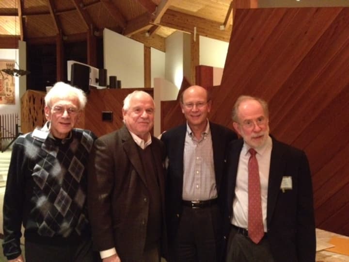 Music for Parkinson&#x27;s board members left to right: John Stine of New York; Robert Mencher of White Plains; Alan Weiner of Yonkers; and David Eger of White Plains.