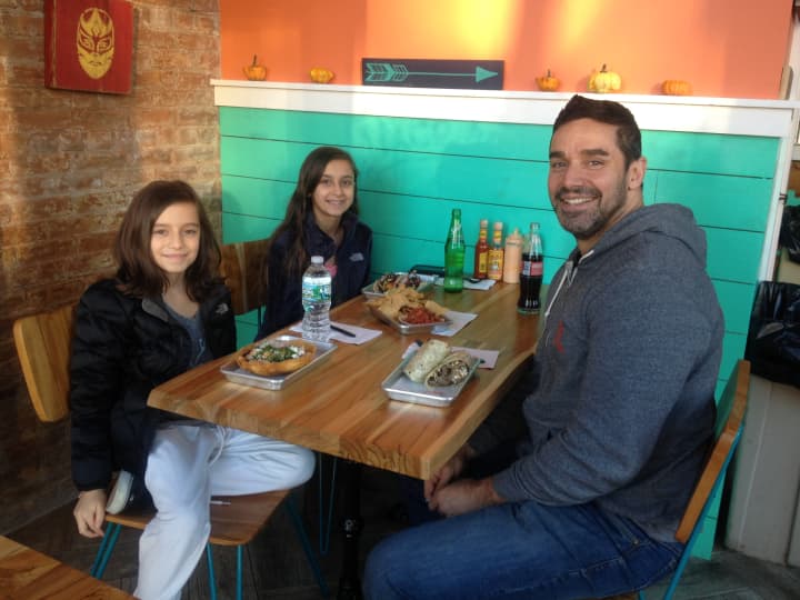 Mark Saffadi of Briarcliff Manor with his daughters (left)  Kiley, 10, and Ella, 12 (right)