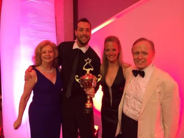 Dancers from Arthur Murray Grande Ballroom of Greenwich (from left) Jean O&#x27;Hare, Tom Varian, Kelly Butler and Ran Holladay recently won an international competition.