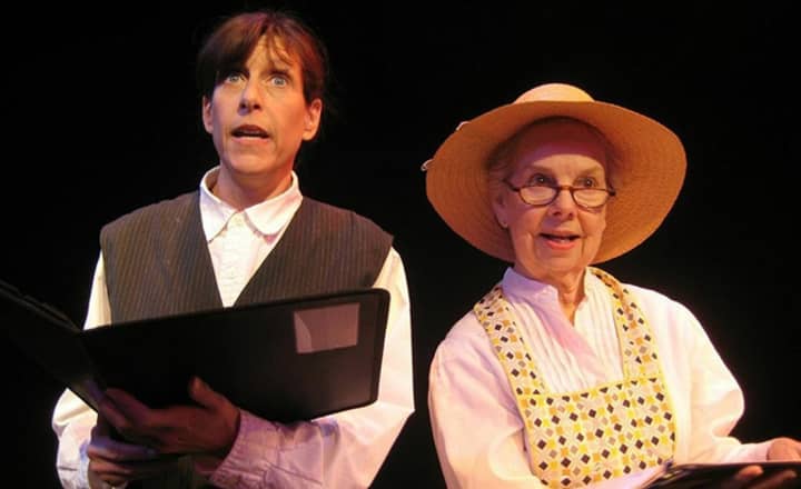 From left, Katie Sparer and Betty Jinnette perform in the stage adaptation of Truman Capote&#x27;s &quot;A Christmas Memory,&quot; set for Dec. 4 and 11 in Greenwich and Westport. 