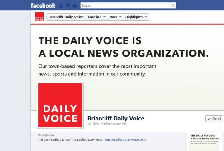&quot;Like&quot; The Briarcliff Daily Voice on Facebook or follow us on Twitter. 