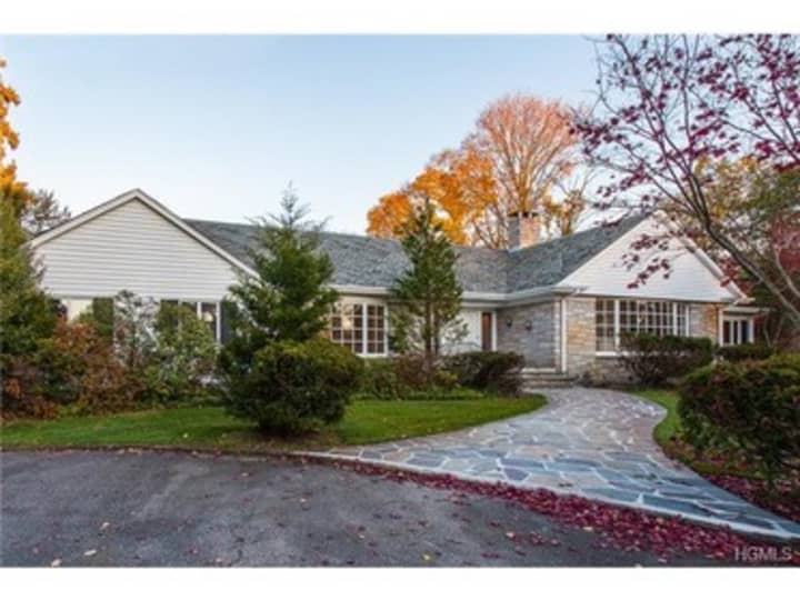 This house at 96 Morris Lane in Scarsdale is open for viewing on Sunday.