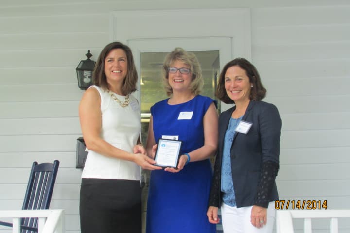 From left, Carrie Bernier, executive director of the Community Fund of Darien; Katie Banzhaf, executive director of STAR; and Susan Balloch, president of the board of directors for The Community Fund of Darien