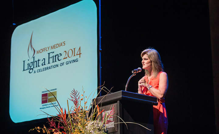 Kendra Farn was the host of the 7th Annual Light a Fire Awards in Westport on Nov. 13.
