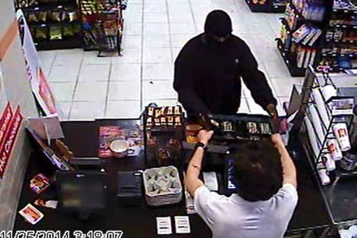 Police are seeking help identifying the suspects in this photos, who robbed a gas station at gunpoint Tuesday.