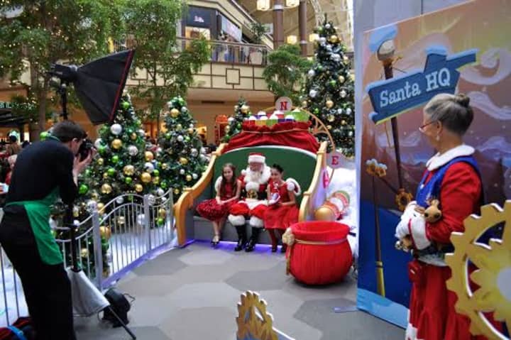 A photo with Santa Claus is a Black Friday tradition at the Danbury Fair Mall. 